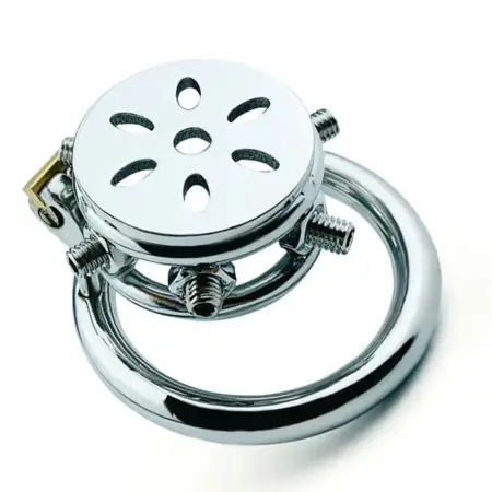 Super Hot Male Painful Chastity Devices Flat Short Chastity Cage Stainless Penis Ring