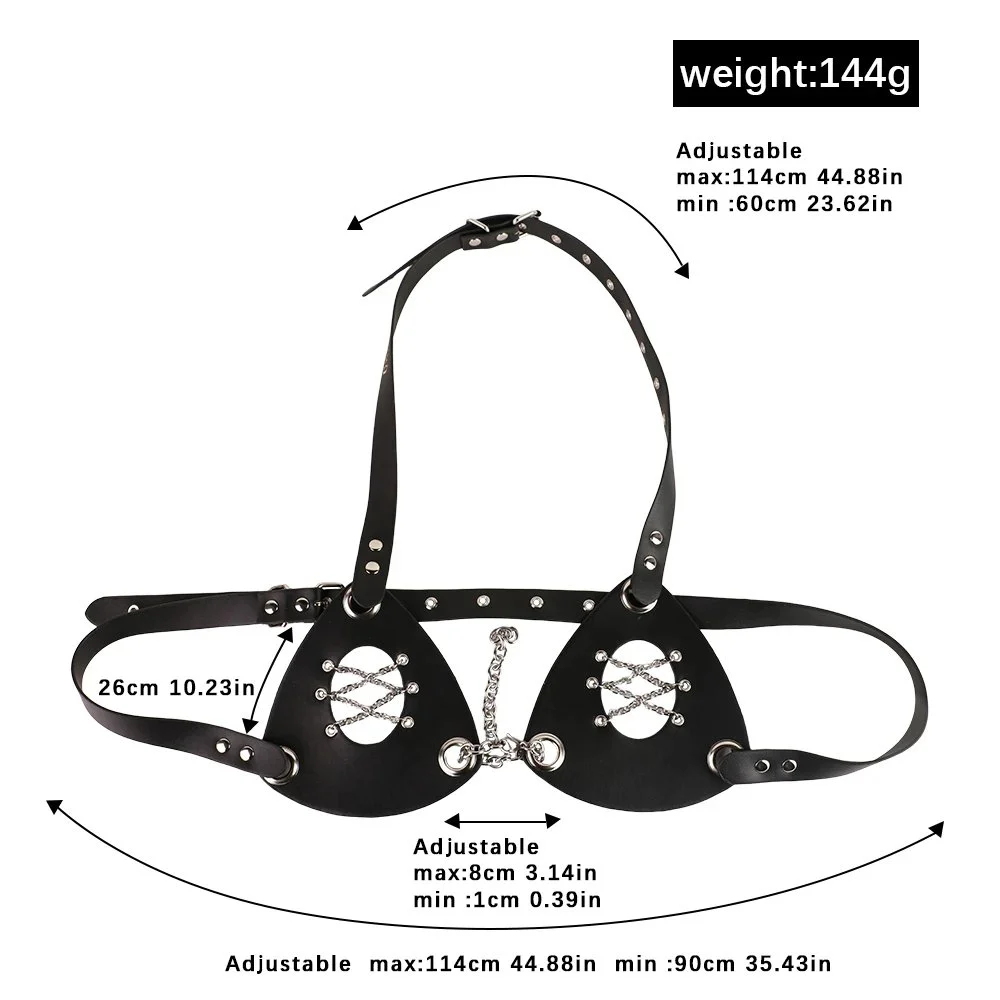 Adjustable Sexy Chest Underwear Exquisite Hollow Design Metal Corset Suitable for Women to Bring Unique Experience Sex Toys