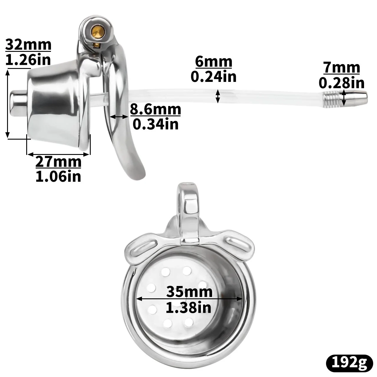 Stainless Steel Premium Male Chastity Cage Cage Two Configurations of Removable Cages Suitable for Male Sex Toys
