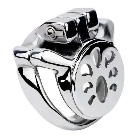 Stainless Steel Metal Male Chastity Lock Male Chastity Prop Penis Cage for Bdsm Bondage Penis Props