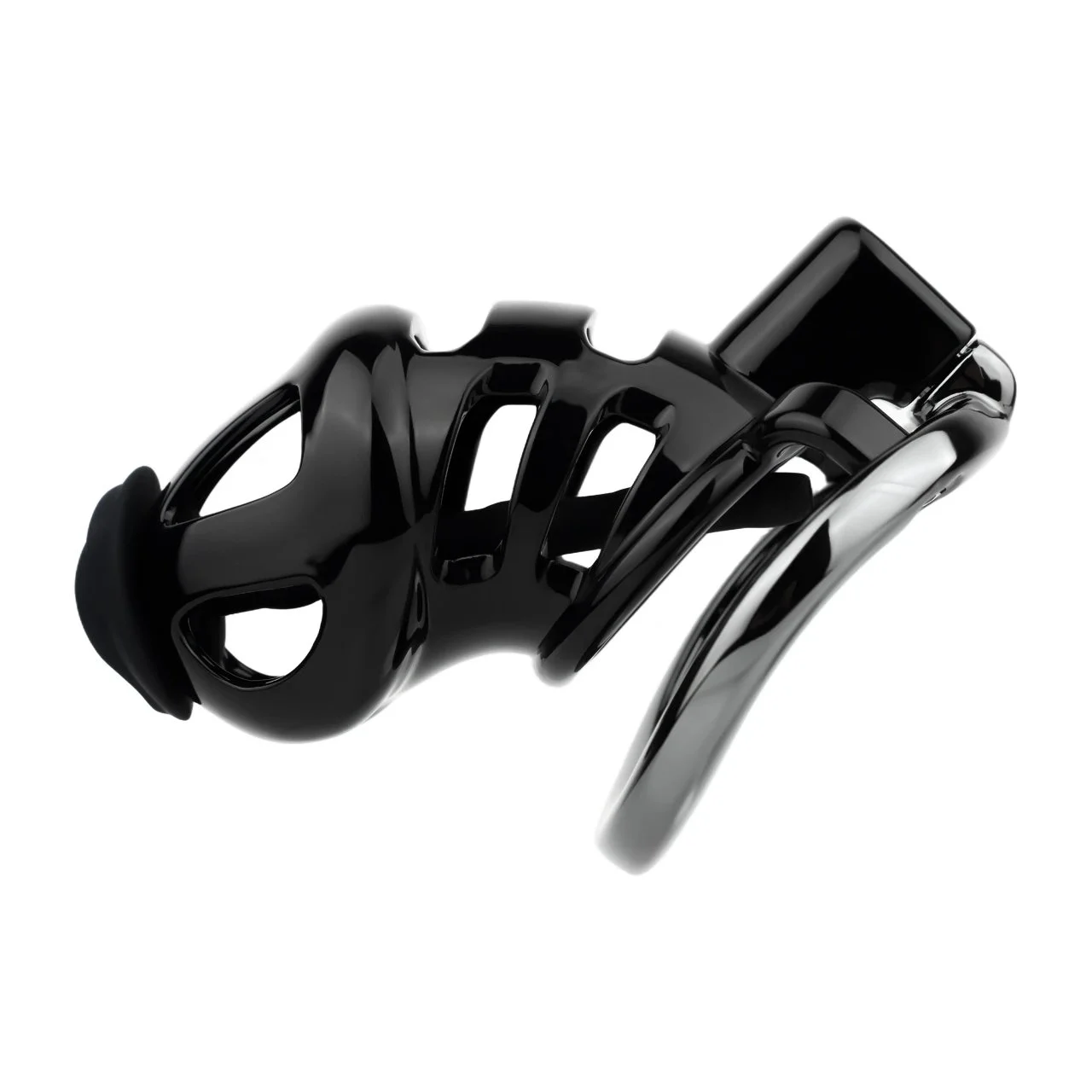 Three Sizes Available for the Resin Male Penis Chastity Cage with Silicone Catheter Lock Stem Cage Suitable for BDSM