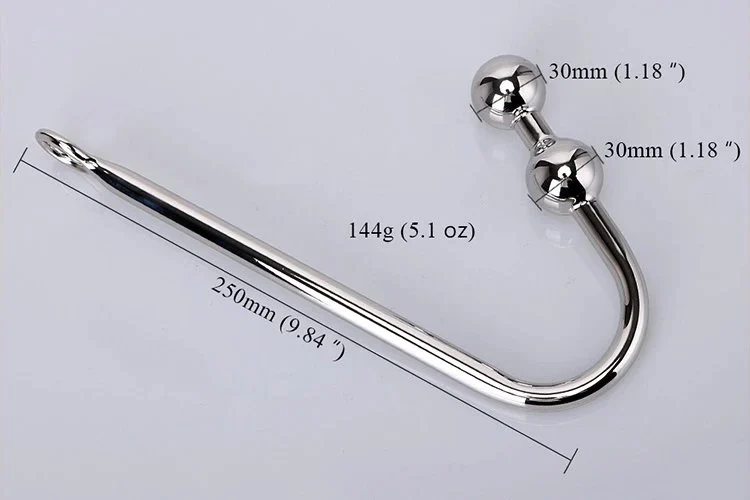 Adult Anal Sex Toys Stainless Steel Adult Product with Anal Beads Hole Metal Butt Plug Anal