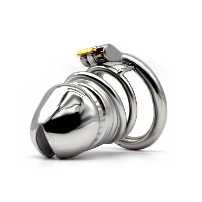Total High 80mm 304 Stainless Steel Sex Shop Toy Adult Man Sex Toy Chastity Device for Men Bondage Gear for Male