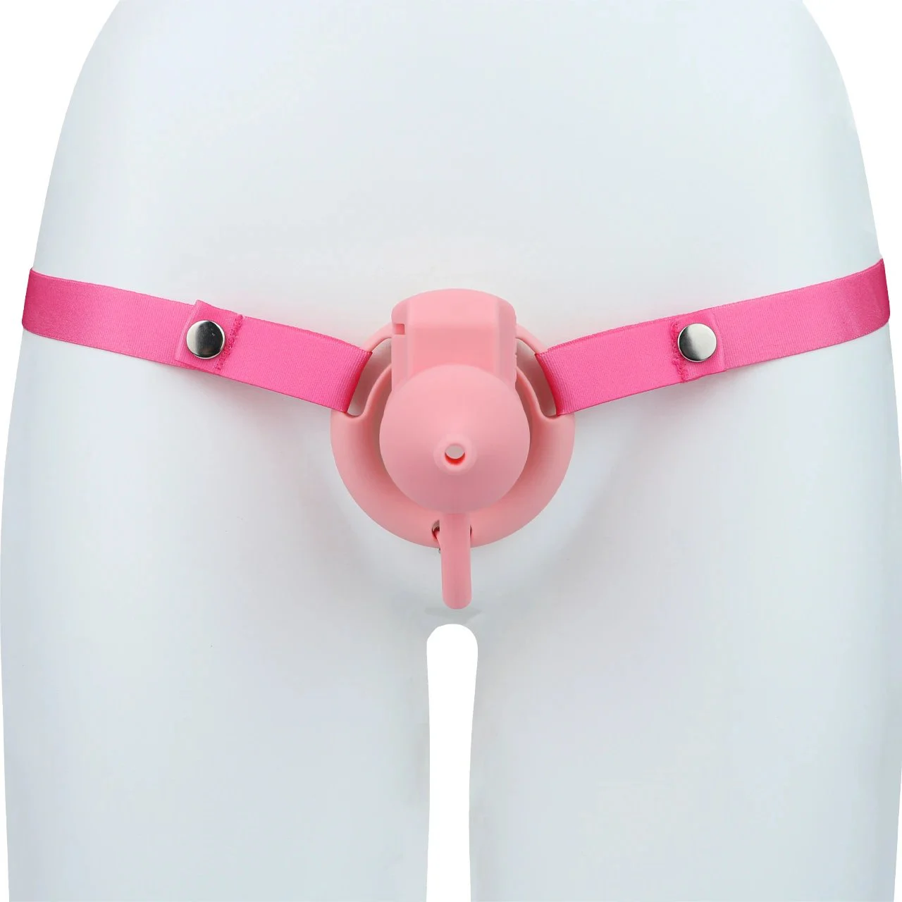 Unique Milk Bottle Silicone Chastity Cage with Urethral Hole Adjustable Elastic Belt Sissy Bondage Toy for Men Chastity Device