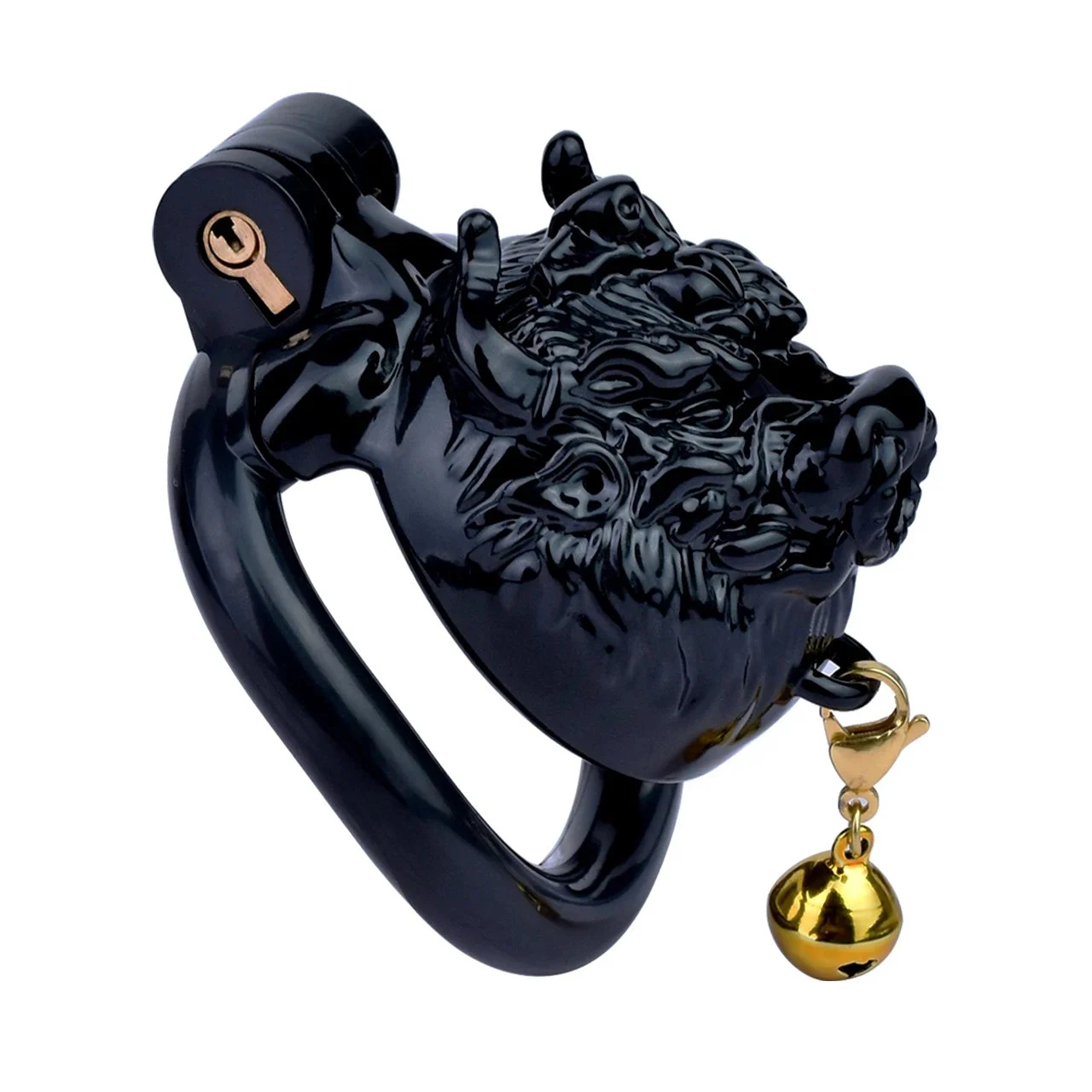 Little Bison Resin Chastity Lock for Men Wearable Sex Toys Penis Wear CB Lock Chastity Device Alternative Sex Products