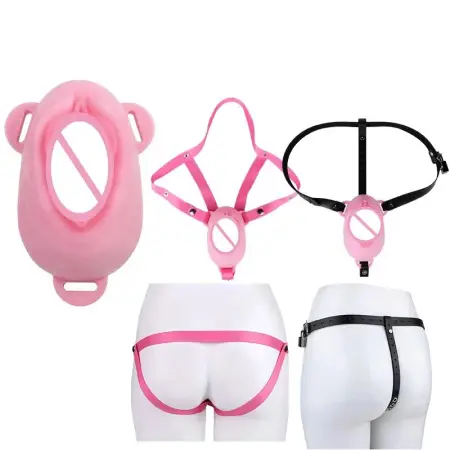 Wearing Cock Cage Realistic Clitoris Penis Cages Soft Skin-friendl Breathable Male Fetish Chastity Lock Sex Toy for Men