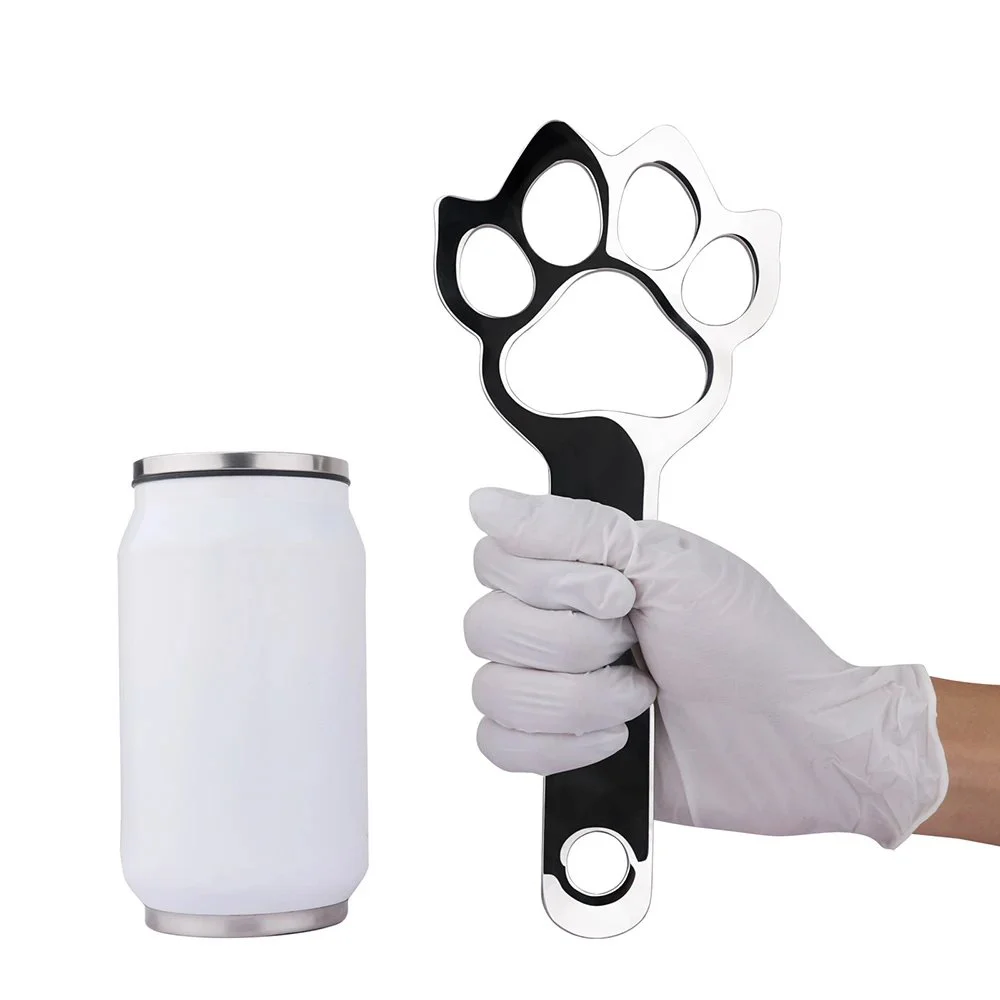 Adult Sex Toys PawPrint Design Metal Spanking Paddle Intended for Experienced Players Bedtime Play for Man and Woman Pleasure