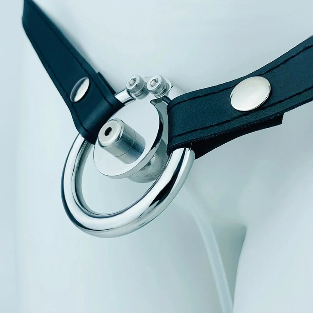 Silver Stainless Steel Wearable Chastity Lock Male Chastity Device Chastity Cages for Men