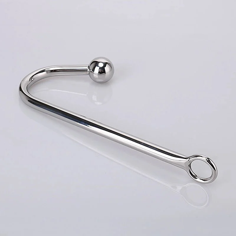 Adult Sex Toys Sex Instruments Cock Ring Anal Hook Bdsm Metal Steel Anal Hook With Ball