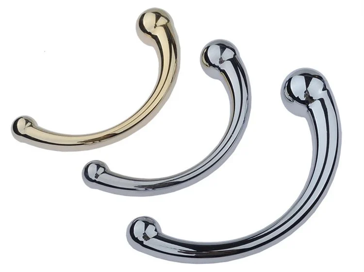 Sex Toys Metal Penis Anal Plug Dildo Stainless Steel Double Ended G Spot Wand Massage Stick