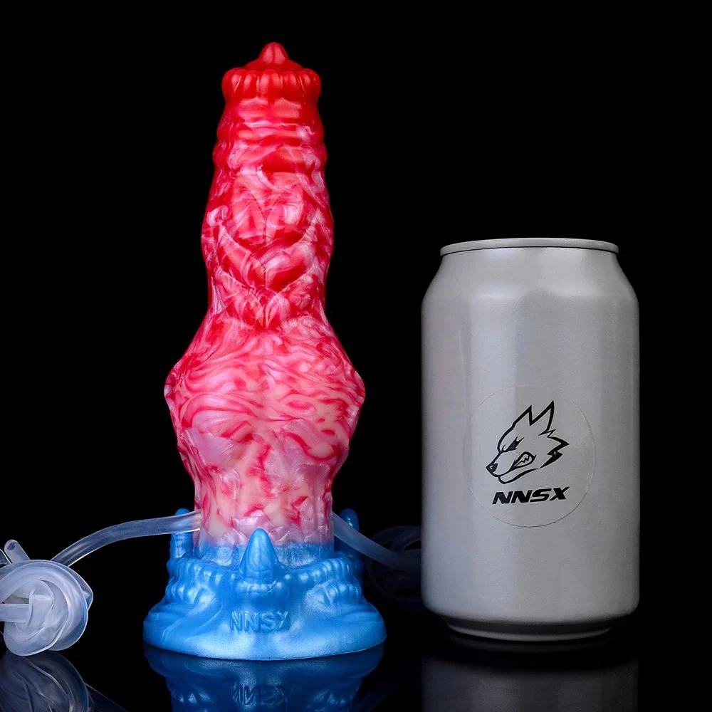 Realistic Dog Knot Dildo Anal Dildo with Jet Inflation Function Real Skin Feel
