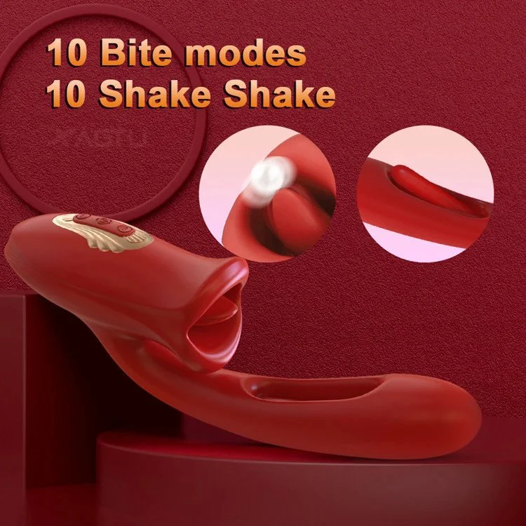 Rose Sex Toy Tongue Licking Vibrator Dildo Vibrator for Women