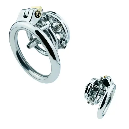 Total High 23mm 304 Stainless Steel Chastity Male Cage Device Block Glans up Bondage Gear1