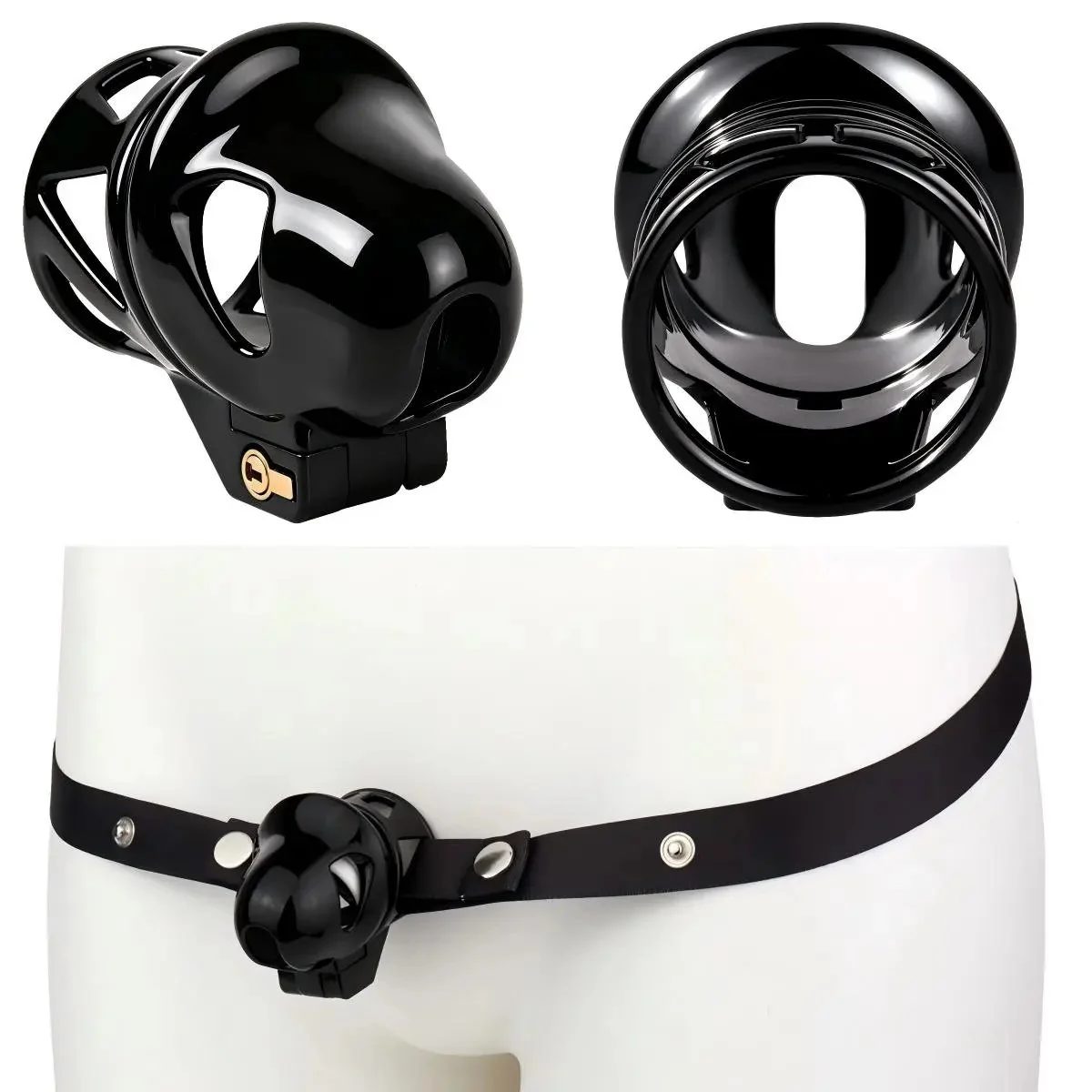 Penis Head Breathable Chastity Belt Lock Male Chastity Cage ABS Resin Restraint Games Adult Sex Toy for Men