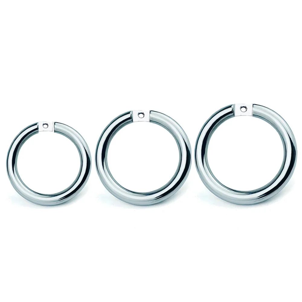 Total High 24mm 304 Stainless Steel Artificial Male Chastity Belt Plug for Men