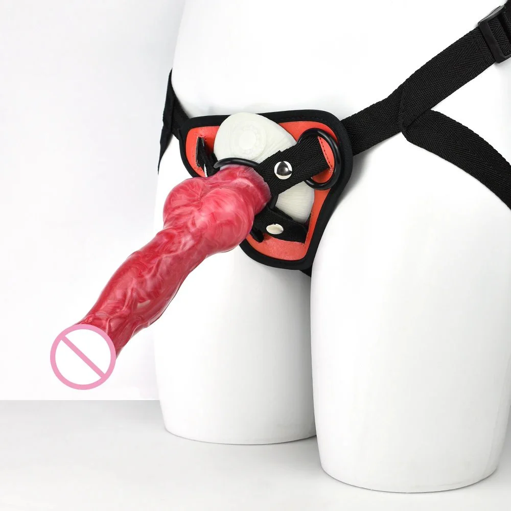 Realistic Huge Strap on Wearable Dildo Silicone Penis Toy Dildo With Belt Big Rubber Penis Realistic Artificial Penis