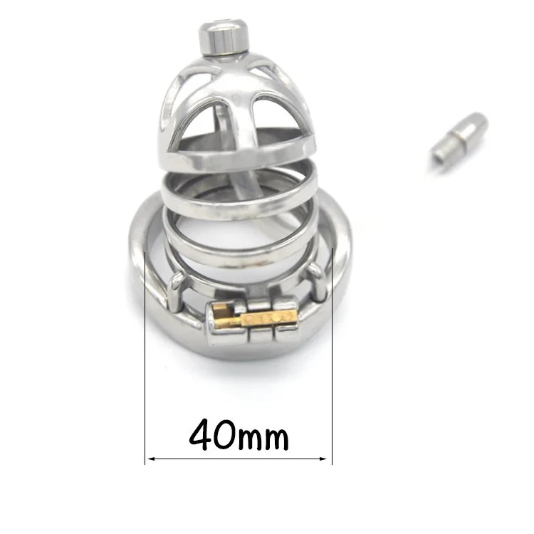 Male Chastity Cage With Stealth Lock Horse Eye Urethral Catheter Dilator Penis Plug Urethra Catheter Device 304 Steel Cock Rings