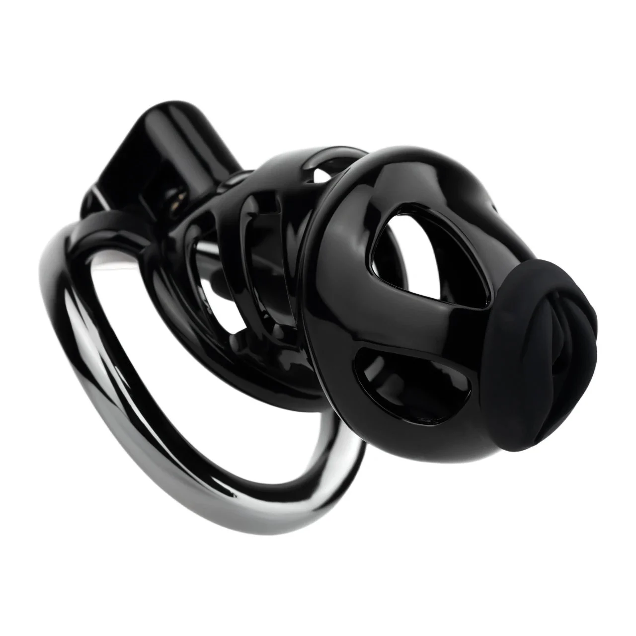 Resin Mesh Chastity Lock for Men Aluminum Alloy Clasp Wearable Chastity Lock with Cathete Couple Flirting Adult Toys