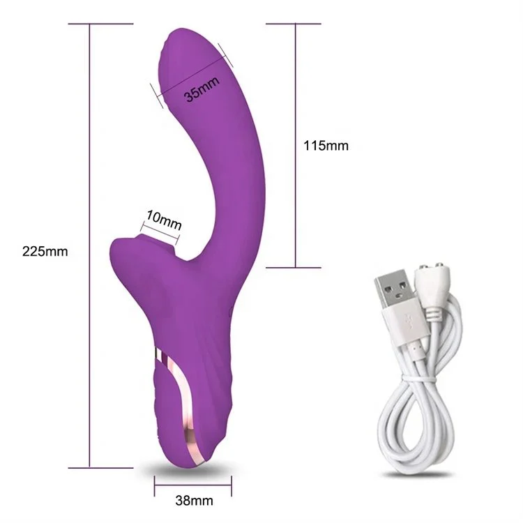 Sex Toys for Women 10 Frequency Rechargeable G Spot Clitoral Sucking 2 in 1 Vibrator