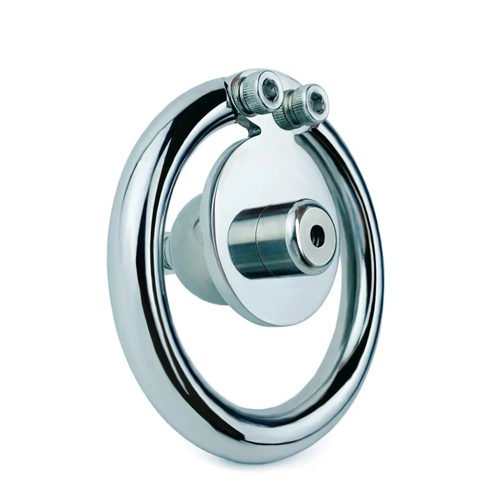 Silver Stainless Steel Wearable Chastity Lock Male Chastity Device Chastity Cages for Men