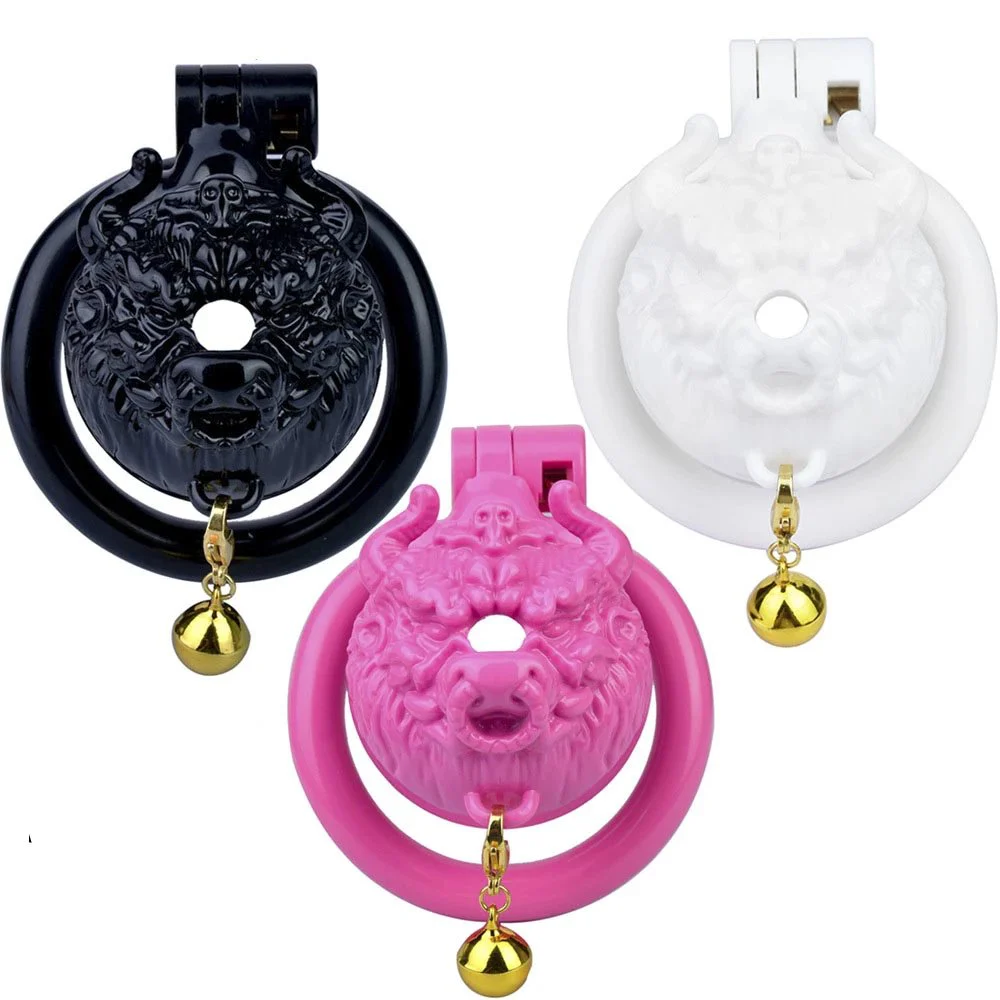 Little Bison Resin Chastity Lock for Men Wearable Sex Toys Penis Wear CB Lock Chastity Device Alternative Sex Products