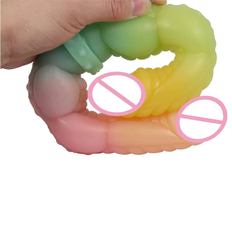 Silicone Cock Anal Plug Dildo for Men Women Gay Masturbators Double Heads Penis