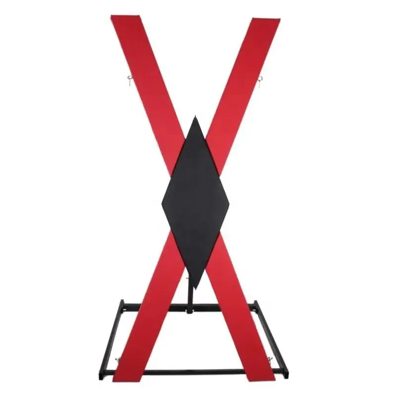 Adult Sex Restraint Chair X Rack with Leg Cuffs & Handcuffs-Classroom Use Large Props