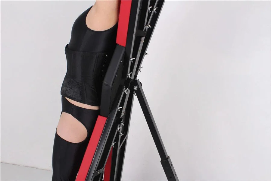 Adult Sex Restraint Chair X Rack with Leg Cuffs & Handcuffs-Classroom Use Large Props