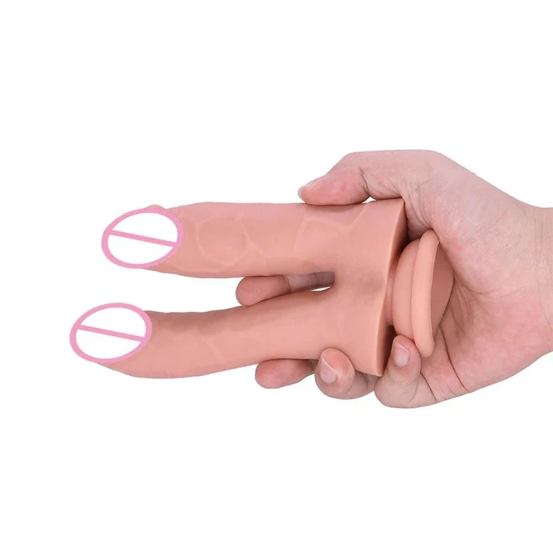 Silicone Big Huge Penis Stimulation Anal Vaginal Women Lesbian Sex Toys Double Penetration Dildo With Suction Cup