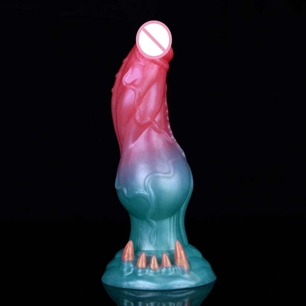 Silicone Fantasy Cock Wolf Knot Dildo Dog Huge Dildo Small Cock Knot Dog Dildo Silicon Anal Sex Toys for Adult