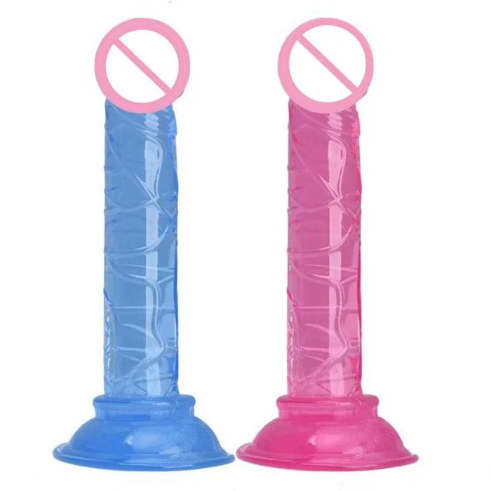 Adult Crystal Women Dildo Sex Toys Soft Silicone PVC ABS Clit Stimulator Adult Crystal Women Dildo Vibrator