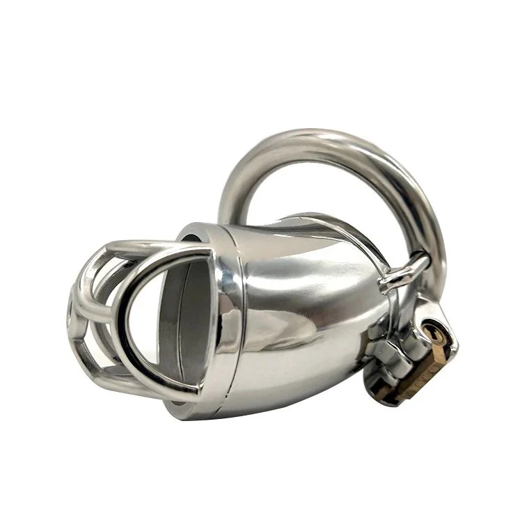 Total High 70mm 304 Stainless Steel Male Chastity Cage for Men Stainless Steel Sex Toys Bondage Sex Play for Couple