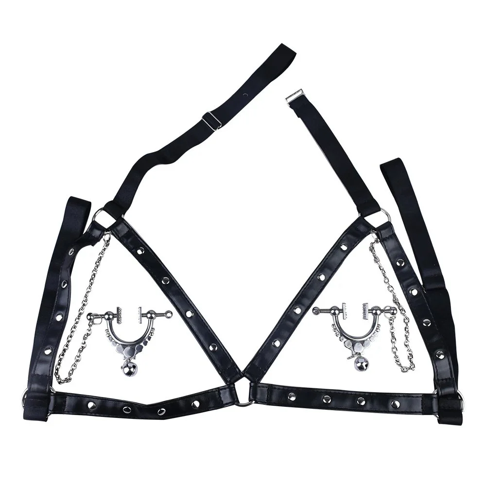 Adult Game Bondage Shop Metal Chain Breast Clip Set Nipple Clamp Chain BDSM Bondage Flirting Sex Toys