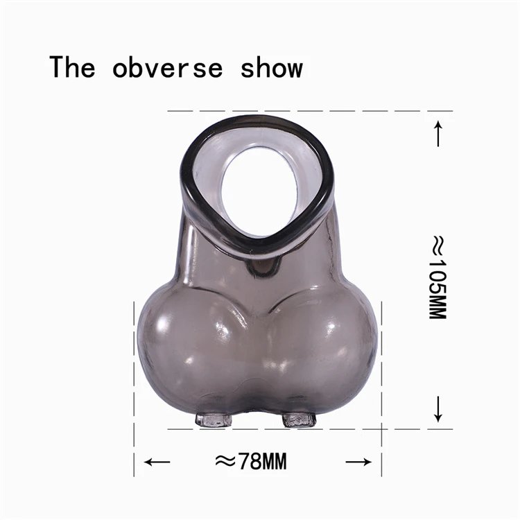 Male Scrotum Testicle Ball Stretcher Sleeve Time Delay Ejaculation Cock Penis Ring TPE Scrotum Lock