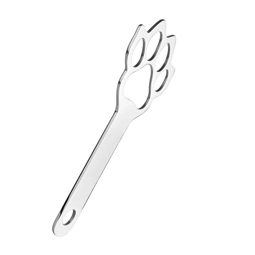Adult Sex Toys PawPrint Design Metal Spanking Paddle Intended for Experienced Players Bedtime Play for Man and Woman Pleasure