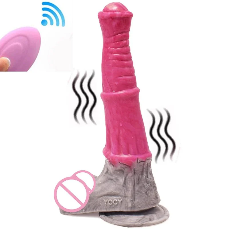 9.8 Inch Horse Dildo Realistic Erotic Sex Toy Vibrator Rechargeable Women Sex Toy Masturbation Kinky Vibration