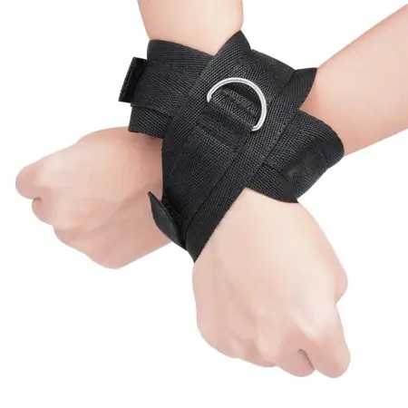 Bondage Cross Handcuffs Woven Tape Sex Handcuffs Velcro Buckle Sex Hand Chain Shackle Other Sex Toys