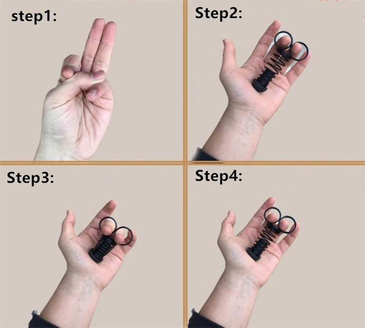 Masturbation Sex Toys Flexible Adult Toys for Men Sex 2PCS Finger Trainer Exerciser