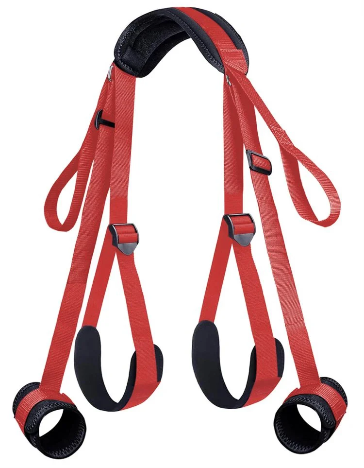 Bondage Erotic Adult Toys Adjustable Legs Straps Handcuffs Wrist to Thigh Restraints