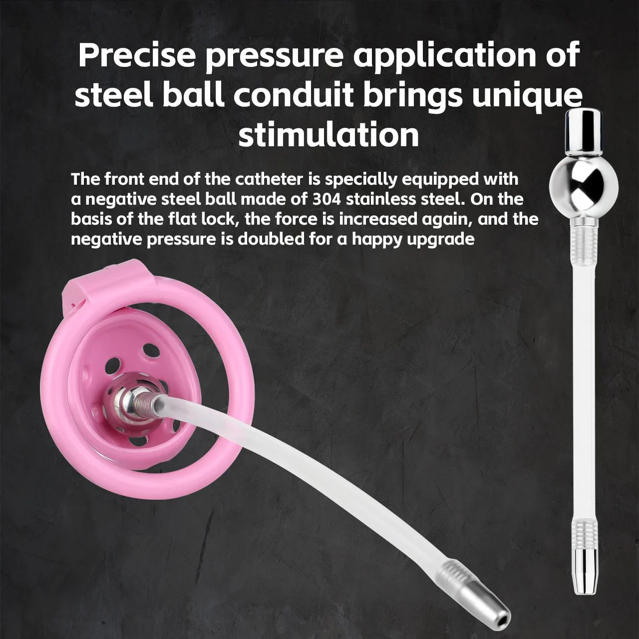 Pink Chastity Cage Sissy Small Chastity Devices, Male Penis Cage for Men Flat Cock Cage, BDSM Cage