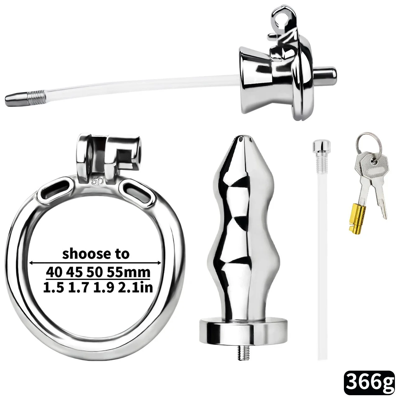 Male Chastity Device Inverted Chastity Cages Metal Small Anal Plug Flat Chastity Cage Male Sex Small Cock Cage