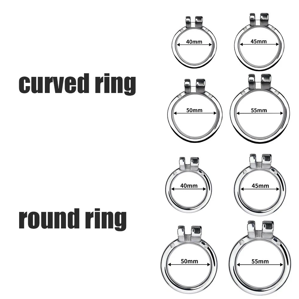 Spiked Cock Cages Delay Ejaculation Cock Cage with 4 Size Penis Ring Cage Chastity Cock Ring for Game