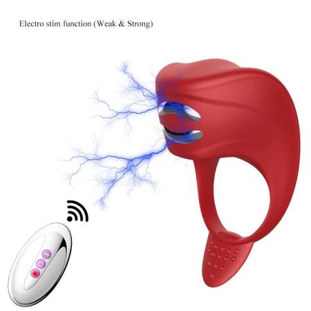 Rechargeable Sex Toys G Spot Sexual Vibrating Cock Rings for Couple Vibrator Electric Shock Cock Ring