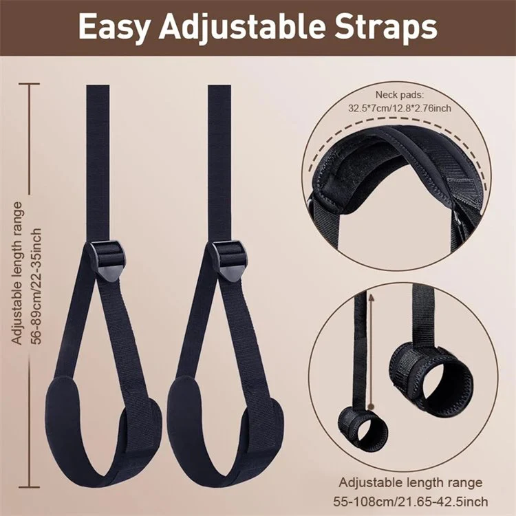 Bondage Erotic Adult Toys Adjustable Legs Straps Handcuffs Wrist to Thigh Restraints