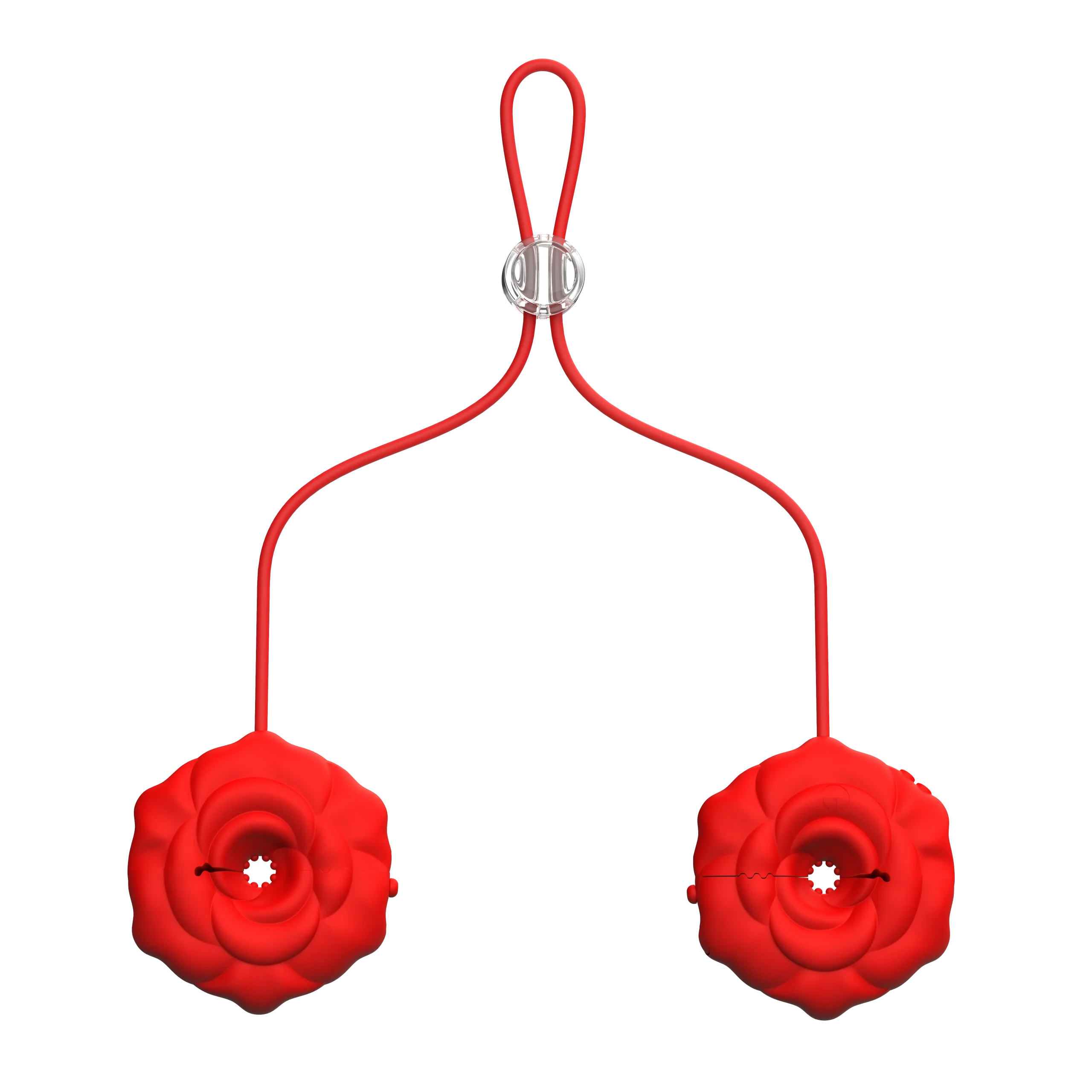 APP Control Adult Sex Toy for Women Rose Nipple Clamps Vibrator with 9 Vibration Modes USB Power Chest Nipple Stimulator
