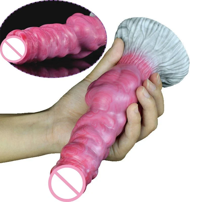 Animal Dog Knot Dildo With Sucition Cup Realistic Rubber Anal Pug With Adult Toys