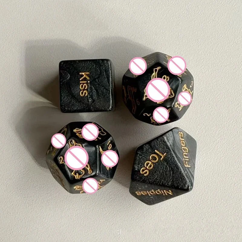 24 Sides Adult Love Dice Roleplay Toy 4PCS Sex Position Dice for Couple Naughty Game