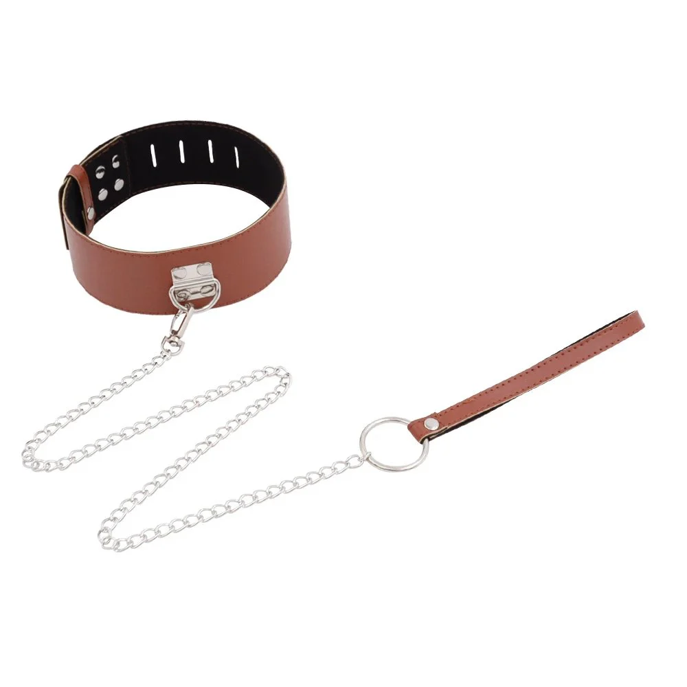 Bondage Sex Neck Sleeve Dog Collar Adult Sex Toy Female Slave Choker Leather Handcuffs Collar BDSM Other Sex Toy