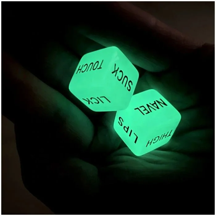Accessories Glow in Dark Acrylic Sex Dice for Adult Erotic Games