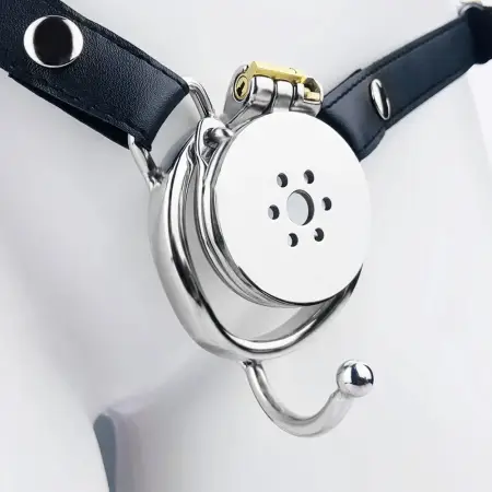 Sex Toys Four Size Ring Flat Chastity Lock Cock Cage Stainless Steel Penis Lock Penis Cage Images Penis Chastity Cage